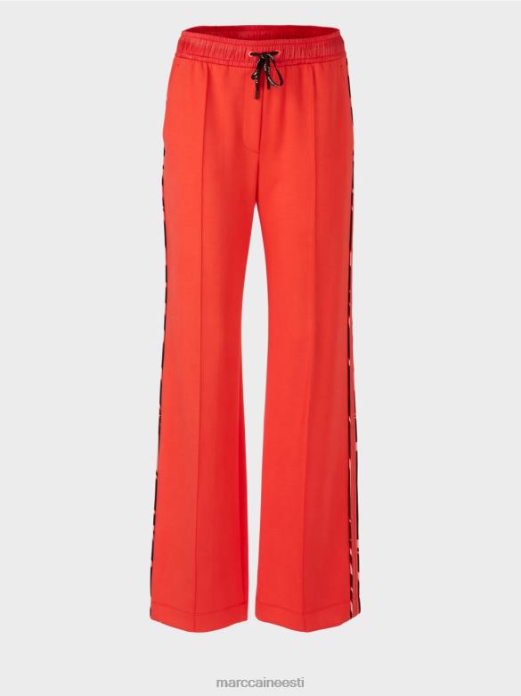 Marc Cain Riietus laiad jersey sörkimisstiilis welby püksid J8DT536 campari