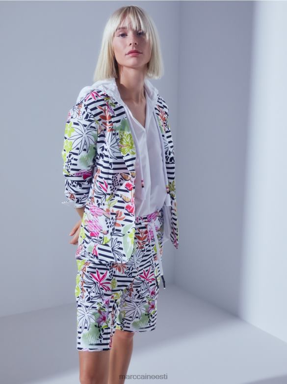 Marc Cain Riietus lillemustriga lühikesed püksid J8DT624 kerge limeaad