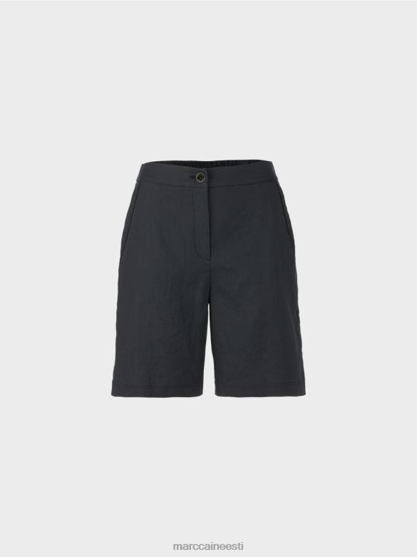 Marc Cain Riietus naiselikud veniva vöökohaga lühikesed püksid J8DT603 kesköösinine