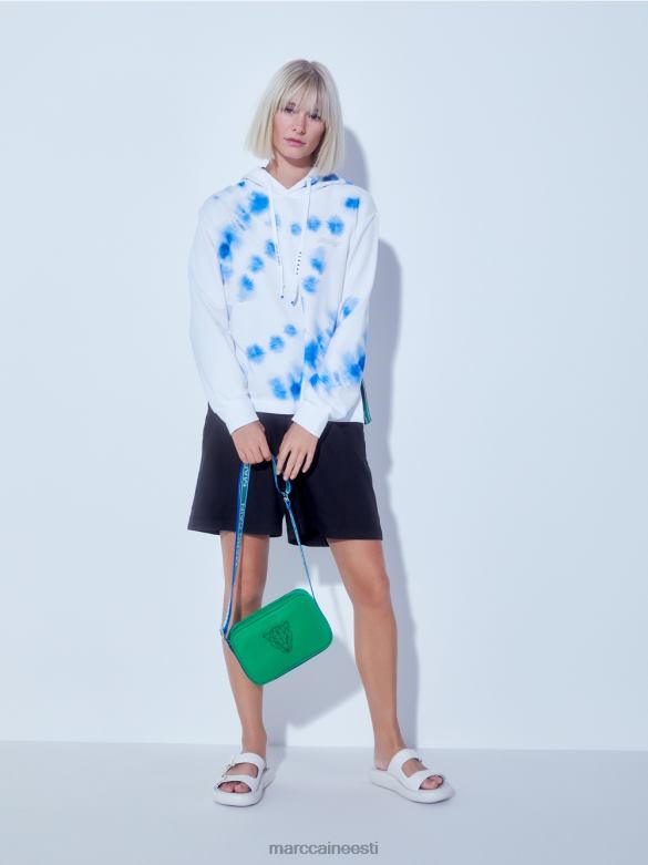 Marc Cain Riietus naiselikud veniva vöökohaga lühikesed püksid J8DT603 kesköösinine