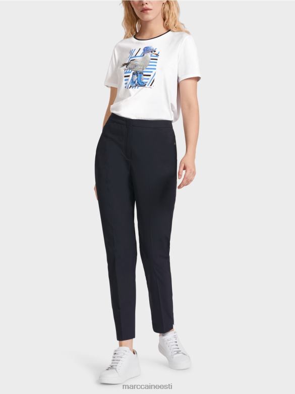 Marc Cain Riietus püksid allääres lukuga J8DT597 kesköösinine