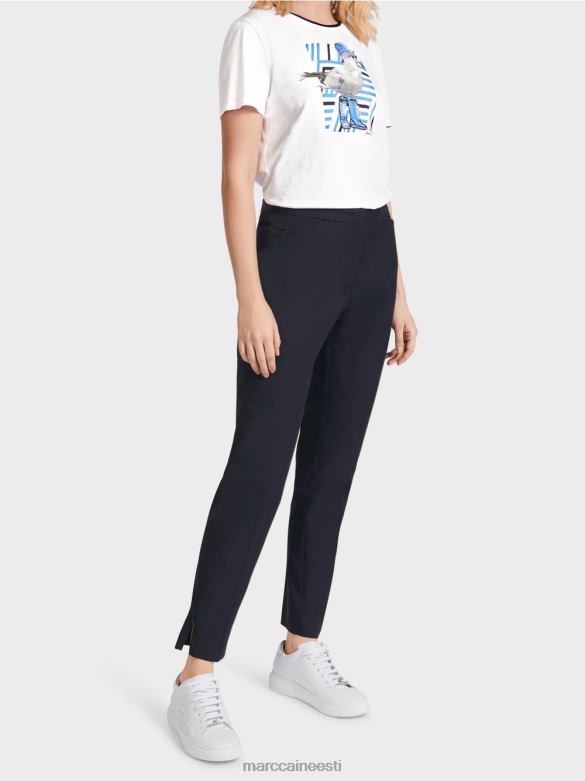 Marc Cain Riietus püksid allääres lukuga J8DT597 kesköösinine
