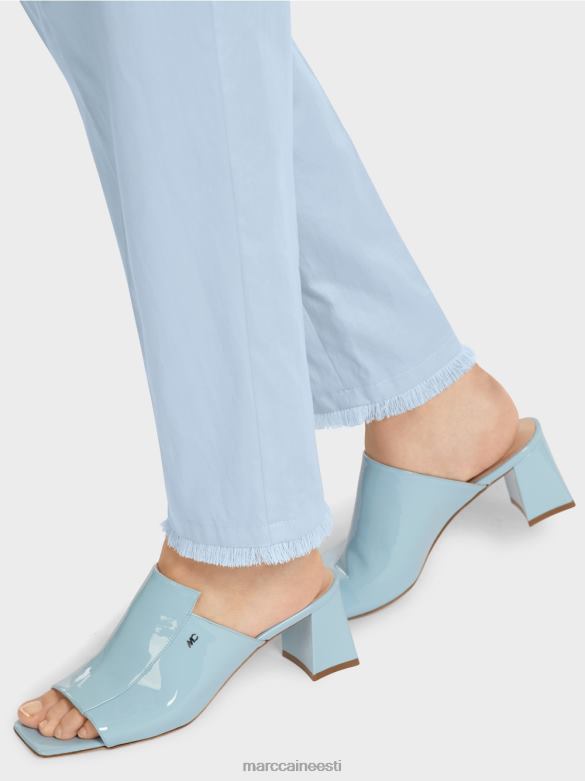 Marc Cain Riietus püksid paberkotti stiilis J8DT691 hele puuder sinine