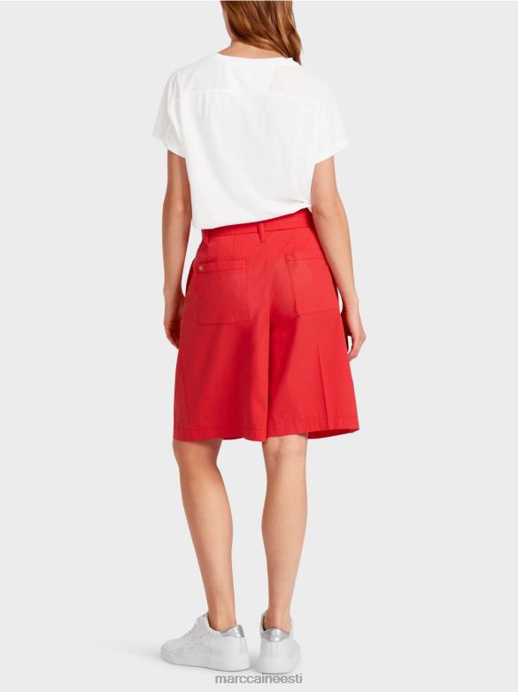 Marc Cain Riietus paberkoti stiilis lühikesed püksid J8DT611 sügav punane