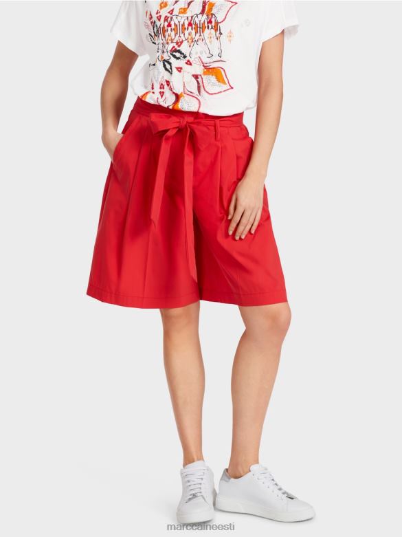 Marc Cain Riietus paberkoti stiilis lühikesed püksid J8DT611 sügav punane