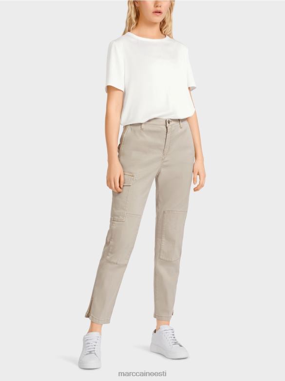 Marc Cain Riietus radom "koos ümbermõtlema" püksid J8DT644 lihtsalt taupe