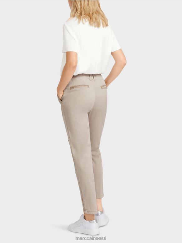 Marc Cain Riietus radom \"koos ümbermõtlema\" püksid J8DT644 lihtsalt taupe