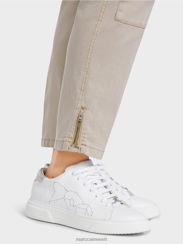 Marc Cain Riietus radom \"koos ümbermõtlema\" püksid J8DT644 lihtsalt taupe