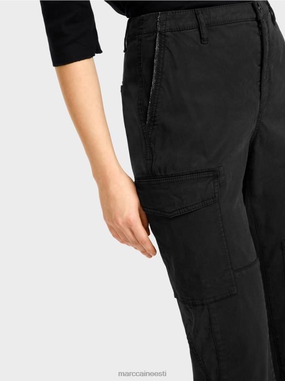 Marc Cain Riietus radom \"koos ümbermõtlema\" püksid J8DT648 must