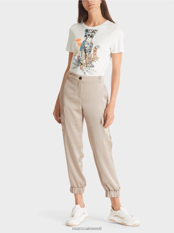 Marc Cain Riietus ratturi "koos ümbermõtlemise" püksid J8DT573 soe kivi