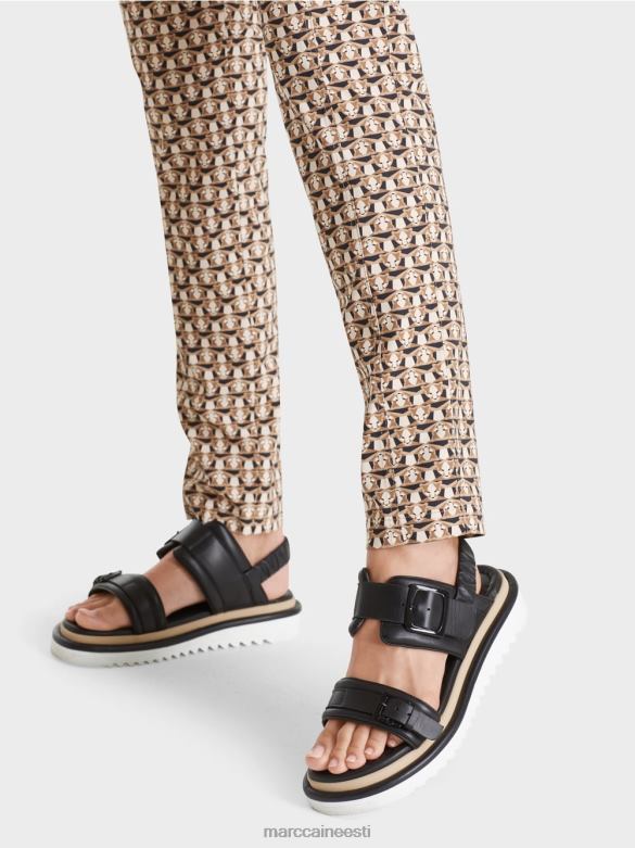 Marc Cain Riietus ribera stretškangast püksid - leo pea J8DT724 granola