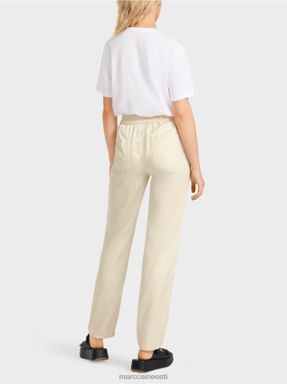 Marc Cain Riietus rivera \"koos uuesti mõtlema\" püksid J8DT649 kreem