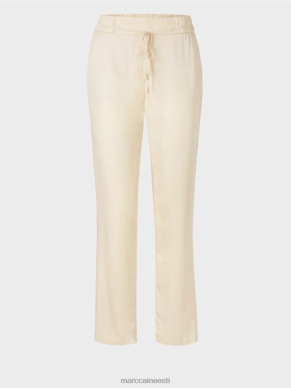 Marc Cain Riietus rivera \"koos uuesti mõtlema\" püksid J8DT649 kreem