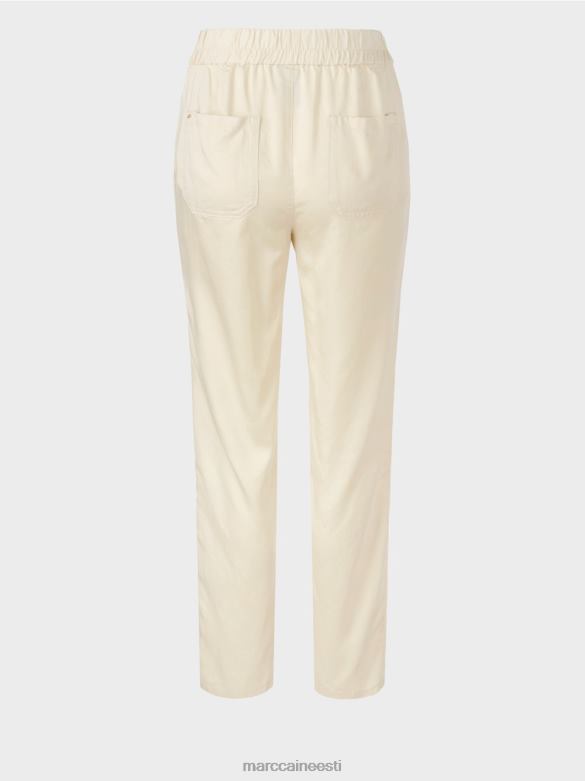 Marc Cain Riietus rivera \"koos uuesti mõtlema\" püksid J8DT649 kreem