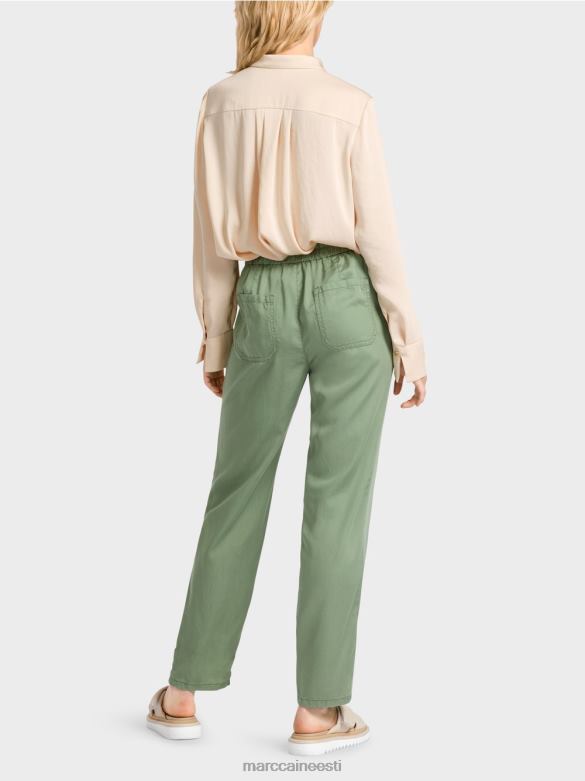 Marc Cain Riietus rivera \"koos uuesti mõtlema\" püksid J8DT661 müstiline roheline