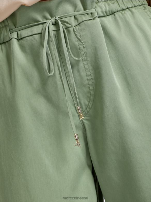 Marc Cain Riietus rivera \"koos uuesti mõtlema\" püksid J8DT661 müstiline roheline