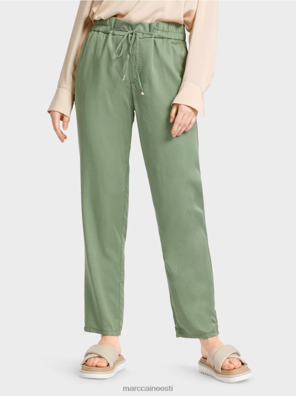 Marc Cain Riietus rivera \"koos uuesti mõtlema\" püksid J8DT661 müstiline roheline