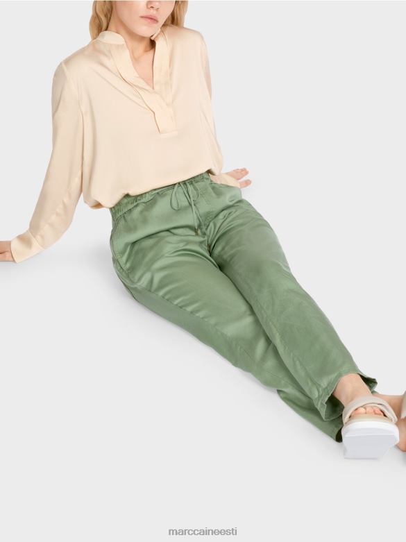 Marc Cain Riietus rivera \"koos uuesti mõtlema\" püksid J8DT661 müstiline roheline