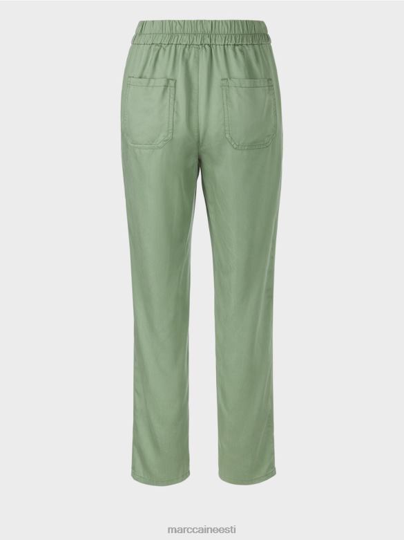 Marc Cain Riietus rivera \"koos uuesti mõtlema\" püksid J8DT661 müstiline roheline