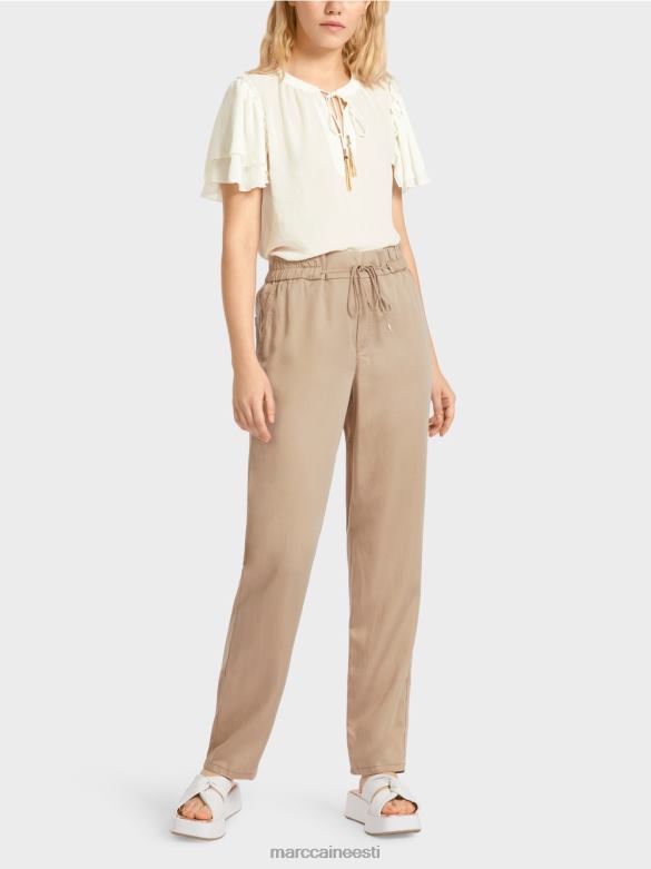 Marc Cain Riietus rivera \"koos uuesti mõtlema\" püksid J8DT665 sügav liiv