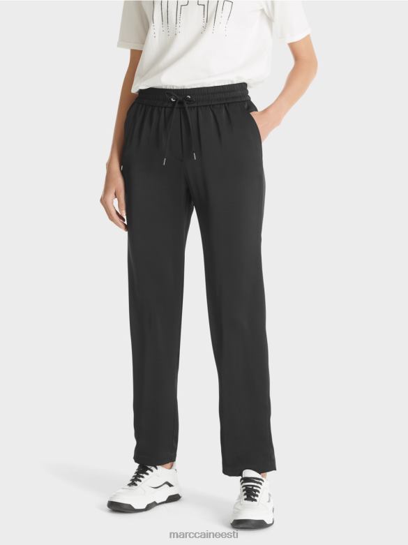 Marc Cain Riietus roanne \"koos ümbermõtlemise\" püksid J8DT568 must