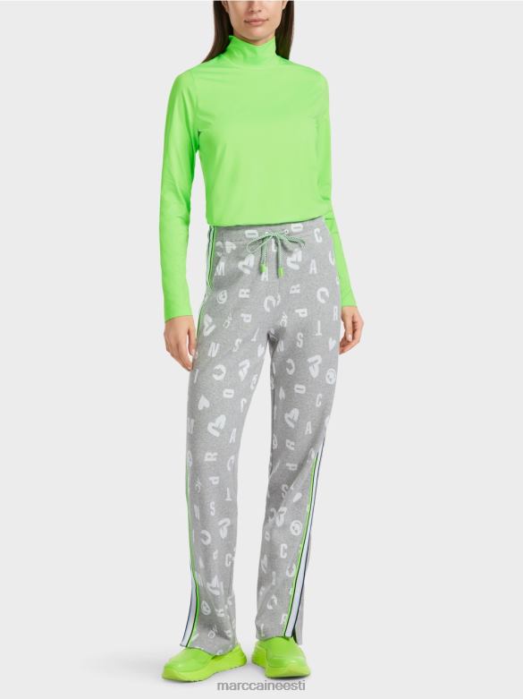 Marc Cain Riietus sörkjooksu stiilis püksid roanne J8DT561 hõbehall