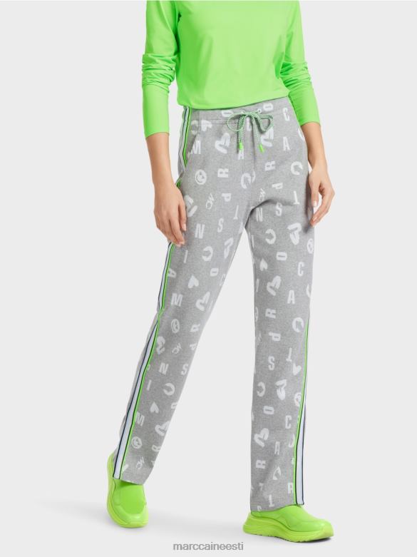Marc Cain Riietus sörkjooksu stiilis püksid roanne J8DT561 hõbehall