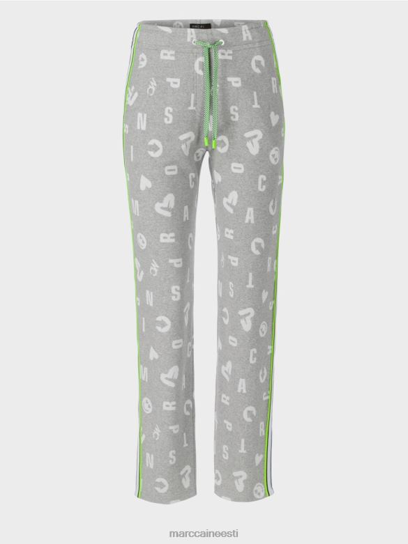 Marc Cain Riietus sörkjooksu stiilis püksid roanne J8DT561 hõbehall