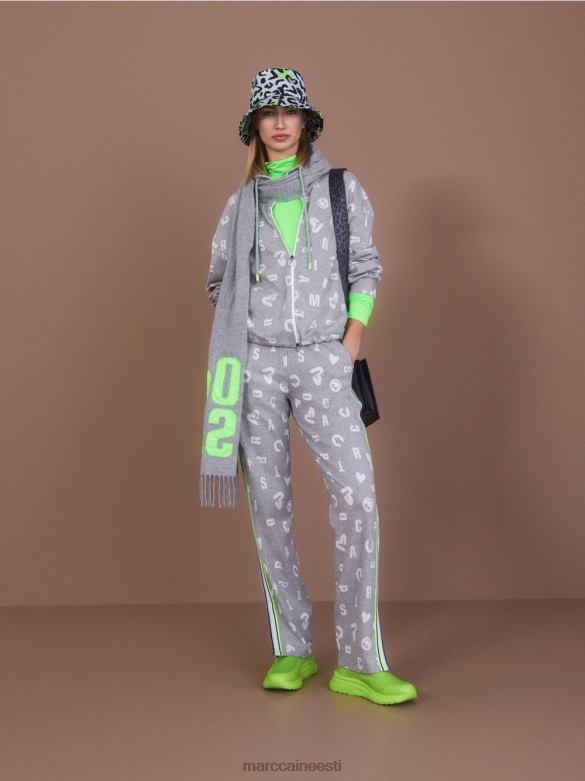 Marc Cain Riietus sörkjooksu stiilis püksid roanne J8DT561 hõbehall