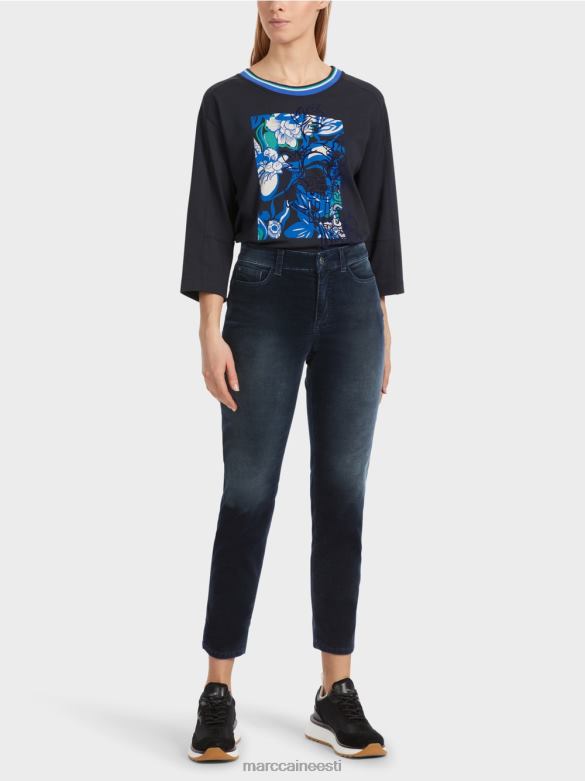 Marc Cain Riietus silea viietaskulised teksad J8DT544 kesköösinine