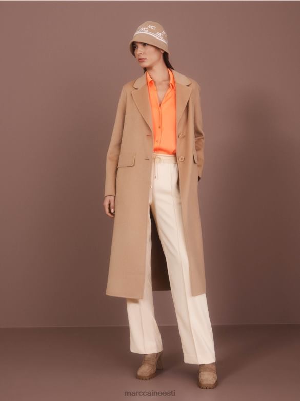 Marc Cain Riietus sirge säärega püksid welby J8DT551 tume kreem