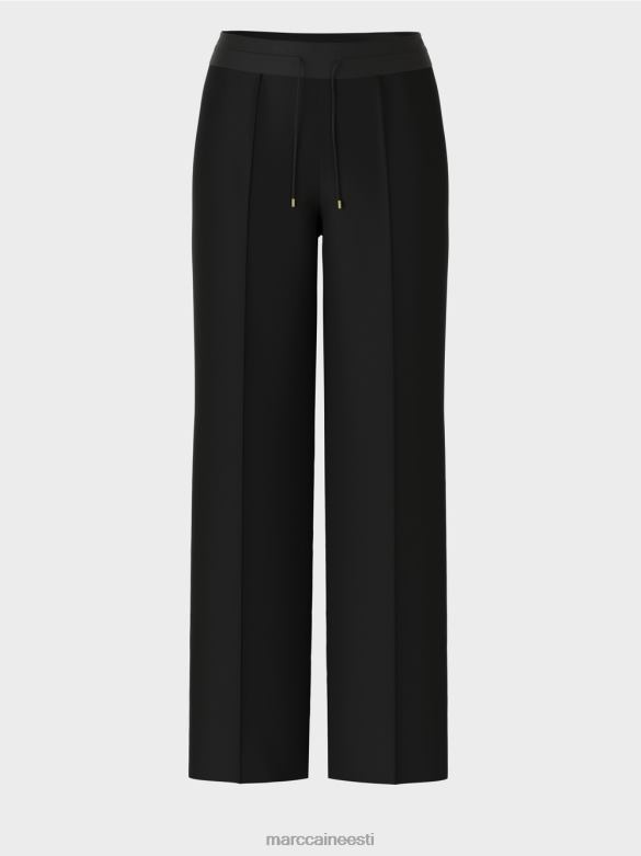 Marc Cain Riietus sirge säärega püksid welby J8DT588 must