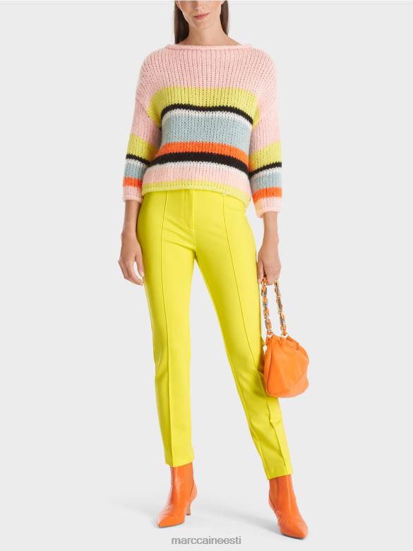 Marc Cain Riietus tavalise vöökohaga venituspüksid sydney J8DT587 pehme sidrun