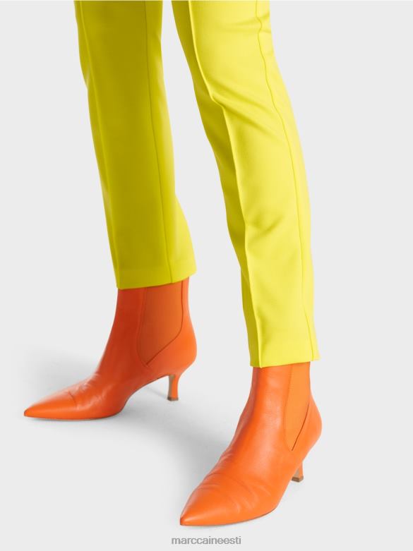 Marc Cain Riietus tavalise vöökohaga venituspüksid sydney J8DT587 pehme sidrun