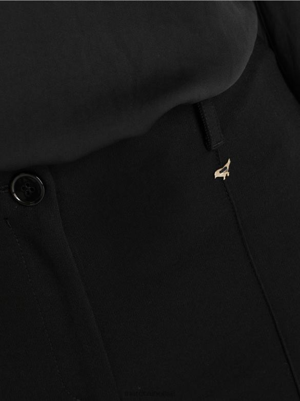 Marc Cain Riietus tavalise vöökohaga venituspüksid sydney J8DT591 must