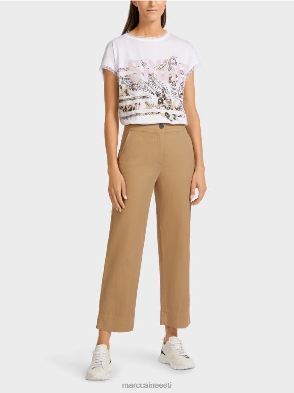 Marc Cain Riietus vabaaja püksid J8DT683 hele savipruun