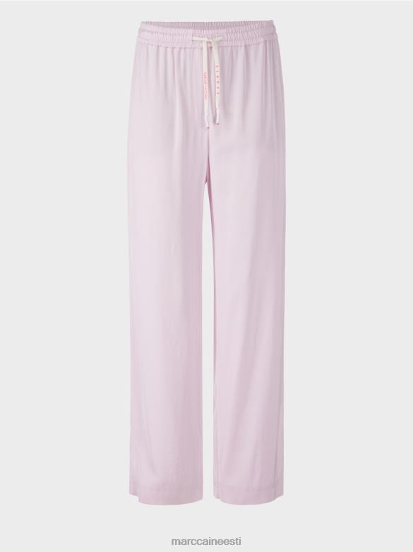 Marc Cain Riietus vabad püksid joggeri vöökohaga J8DT682 hele lavendel