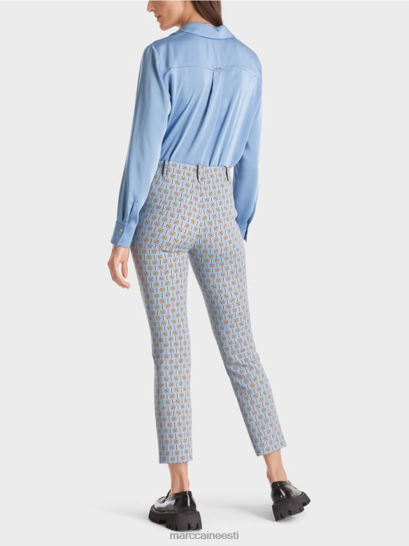 Marc Cain Riietus veniv jersey püksid sydney J8DT548 tume suvetaevas