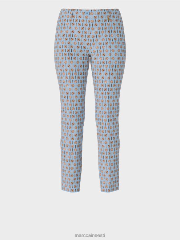 Marc Cain Riietus veniv jersey püksid sydney J8DT548 tume suvetaevas