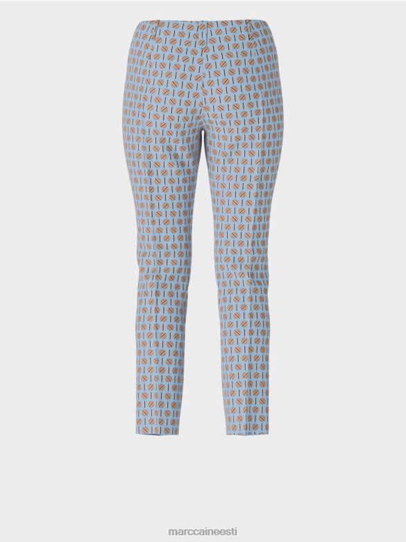 Marc Cain Riietus veniv jersey püksid sydney J8DT548 tume suvetaevas