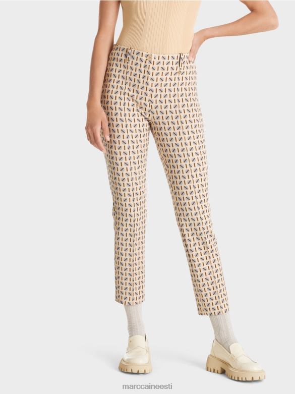 Marc Cain Riietus veniv jersey püksid sydney J8DT549 tume kreem