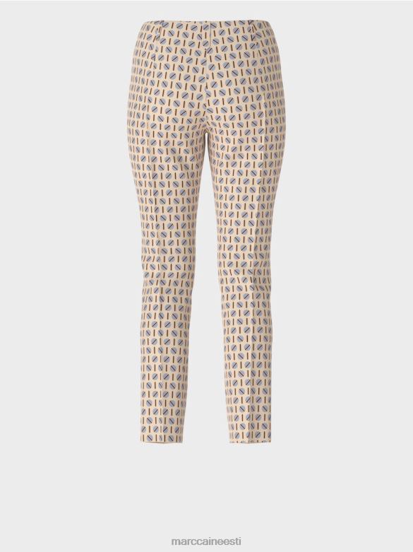 Marc Cain Riietus veniv jersey püksid sydney J8DT549 tume kreem