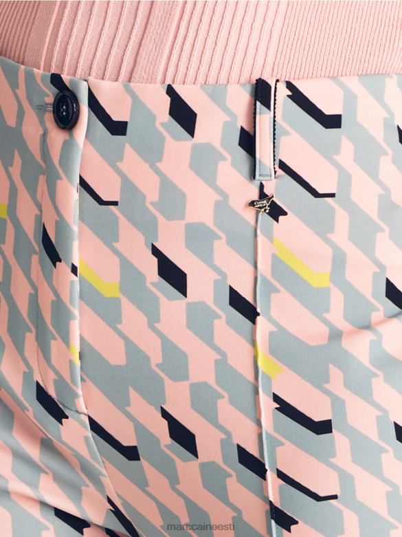 Marc Cain Riietus veniv jersey püksid sydney J8DT581 tume taevasinine