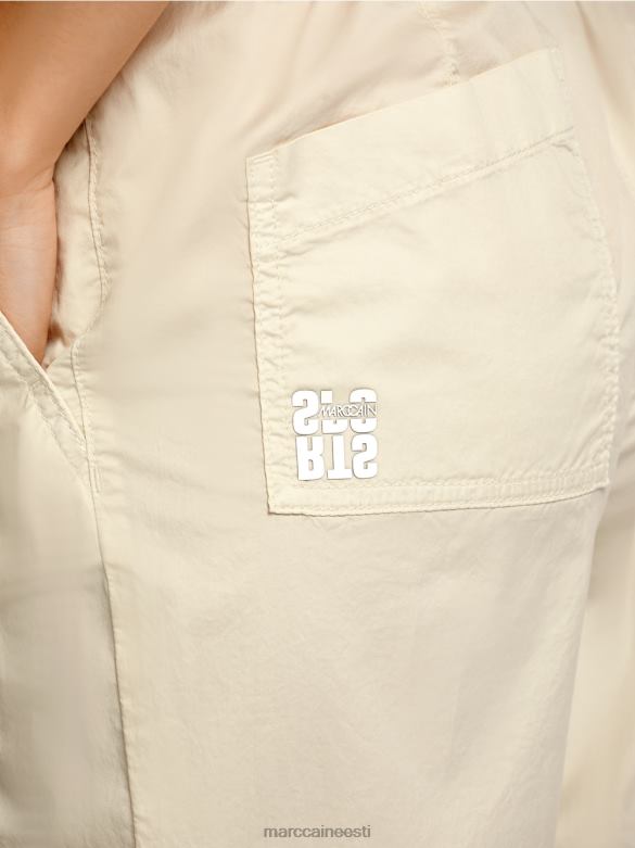 Marc Cain Riietus voltide ja veniva vöökohaga püksid J8DT621 pehme linane