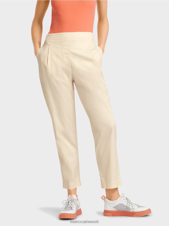 Marc Cain Riietus voltide ja veniva vöökohaga püksid J8DT621 pehme linane