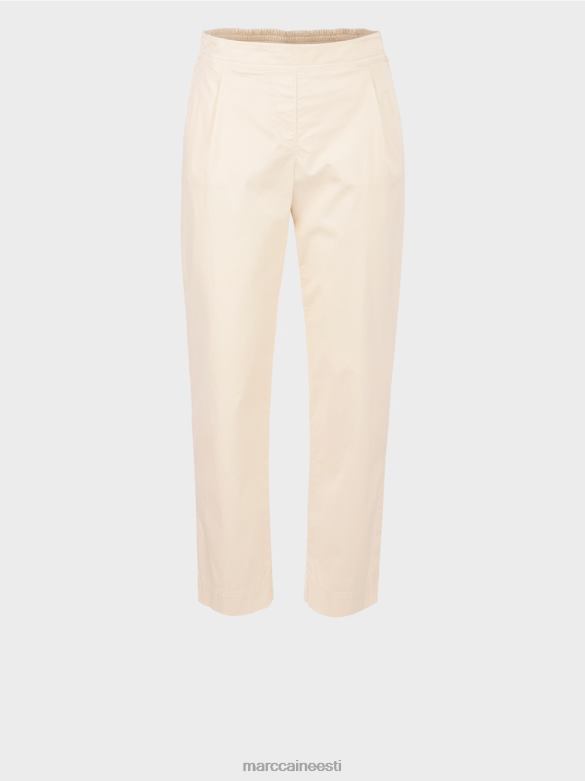 Marc Cain Riietus voltide ja veniva vöökohaga püksid J8DT621 pehme linane