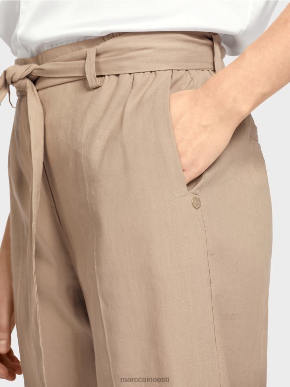 Marc Cain Riietus wardha paberkotiga püksid J8DT647 sügav liiv