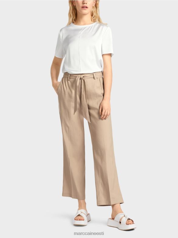 Marc Cain Riietus wardha paberkotiga püksid J8DT647 sügav liiv