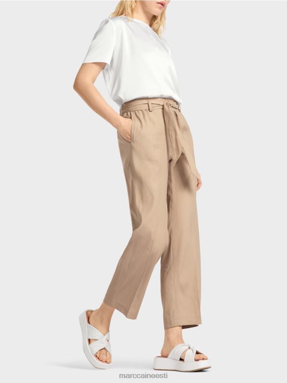 Marc Cain Riietus wardha paberkotiga püksid J8DT647 sügav liiv