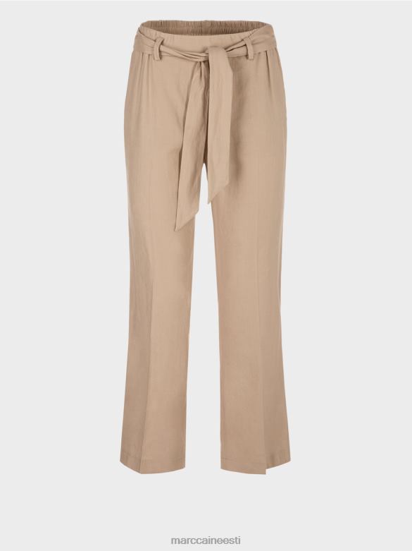 Marc Cain Riietus wardha paberkotiga püksid J8DT647 sügav liiv